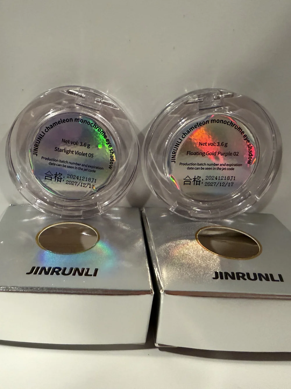 Shimmery Purple Eyeshadow Duo - Violet & Lavender